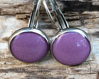 LOBSTERMAN'S WIFE Band Earrings-PURPLE