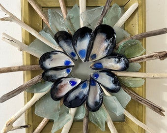 Beach Finds Framed Wreath