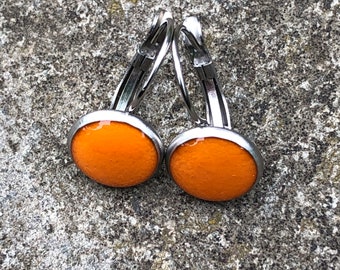 LOBSTERMAN’S WIFE Band Earrings-Orange