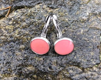 LOBSTERMAN'S WIFE Band Earrings-Pink