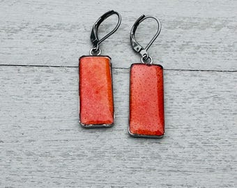 Maine Lobster Shell Earrings