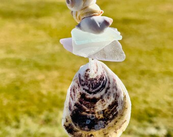 Sea Glass & Shells Sun Catcher