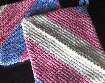 Potholders - Trans Pride Themed