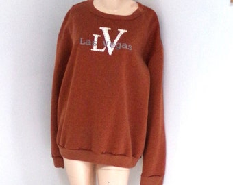 ViNTAGE  Pullover Sweatshirt -  LV - LAS VEGAS Size Extra Large