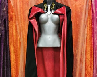 GOTHIC Vintage "Knights of Columbus" VAMPIRE Formal Wear Red & Black CAPE