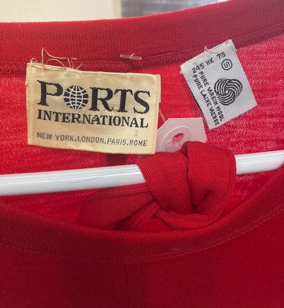 Vintage 1980s PORTS INTERNATIONAL" - Pure Virgin … - image 10