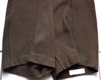 VINTAGE 1970s HiGH WaiSTed Brown POLYESTER Girls shorts size 7