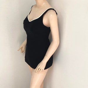 COOL VINTAGE 1960s/70s SLIX Swimsuit in black and white size 44 image 7