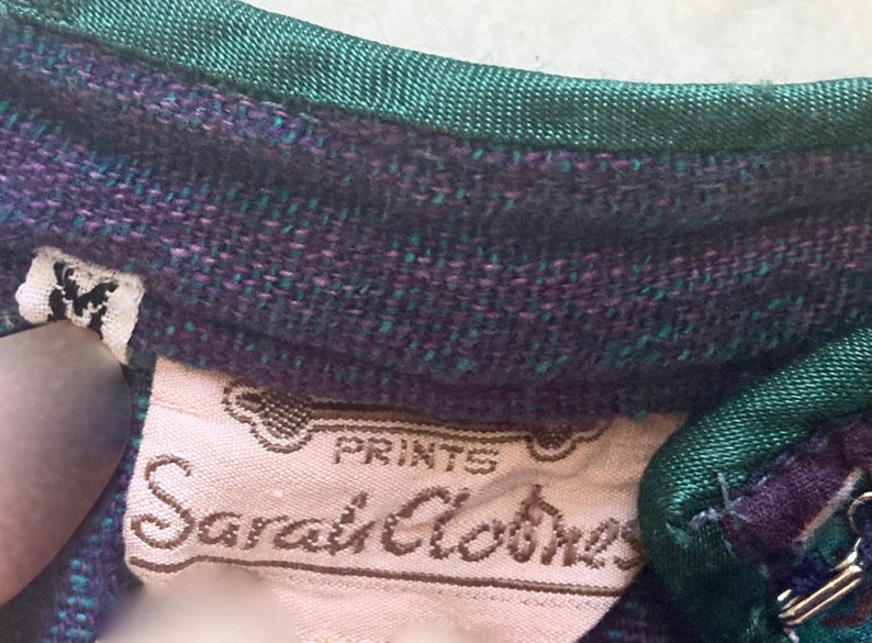 Retro BOHO skirt from SARAH CLOTHES circa 1980s Hippy all Cotton Beauty size Small