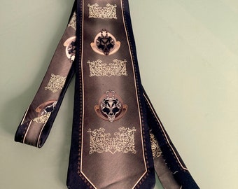 Stunning Vintage 1980s "GRAND JOUR Paris" SILK Tie