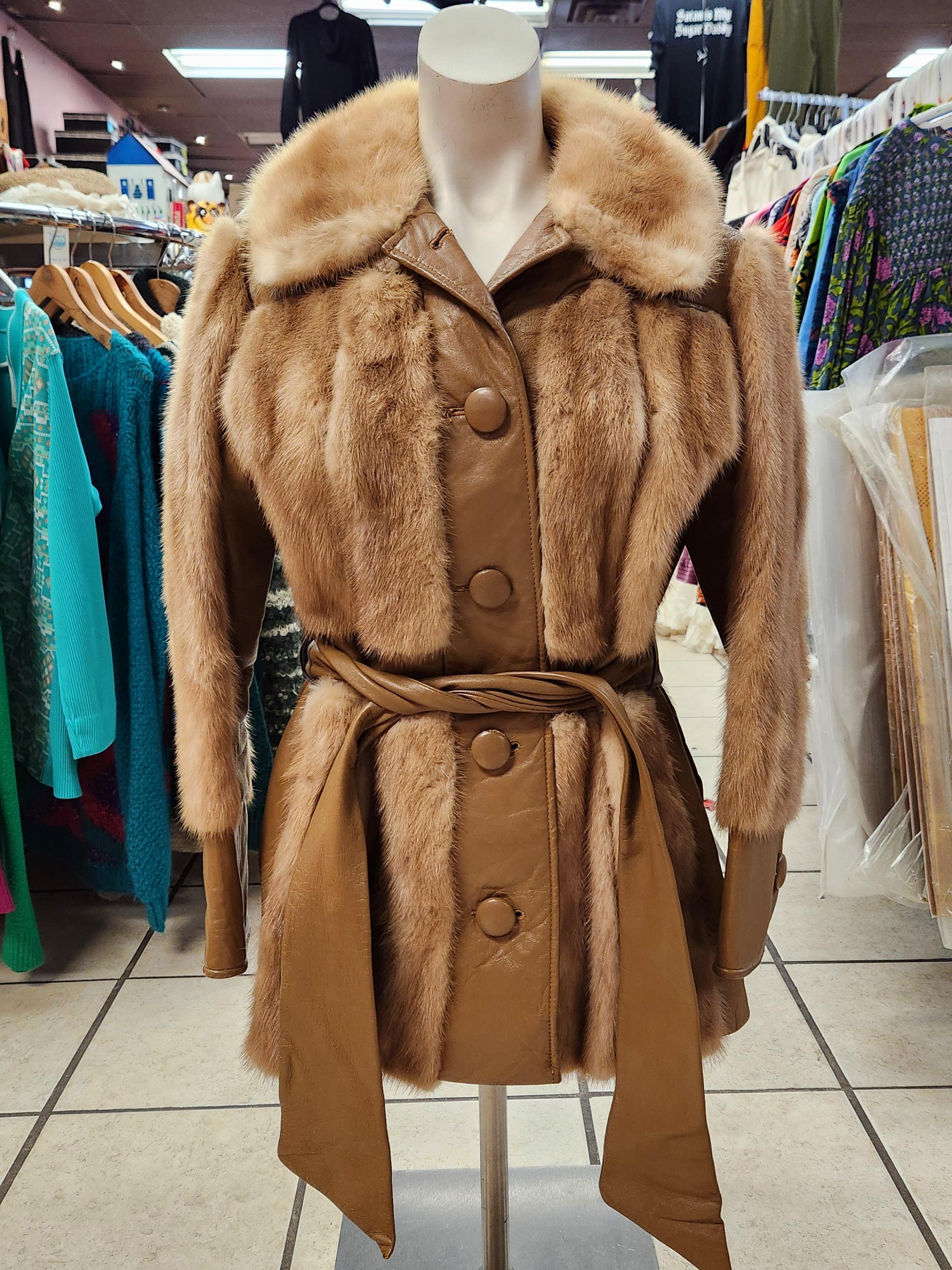 な*え様 80s reversible mink leather bomber Men's Ranch Full Skin Mink Reversible Bomber Jacket