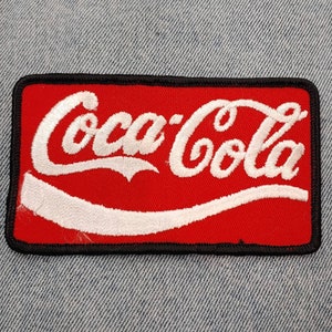 RETRO 1980s &quot;COCA COLA&quot; Embroidered Soft Drink Sew-On Patch