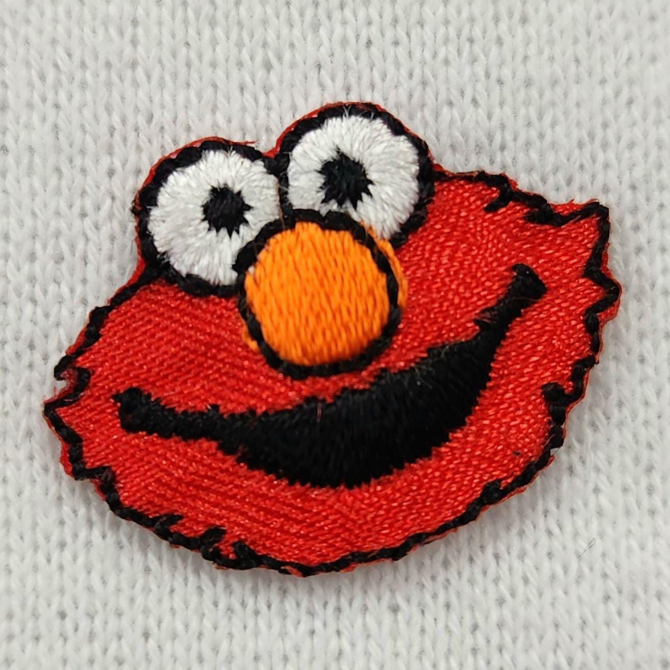 ADORABLE Vintage 1990s/2000s Tiny ELMO Sesame Street Embroidered Iron-On Muppet PATCH