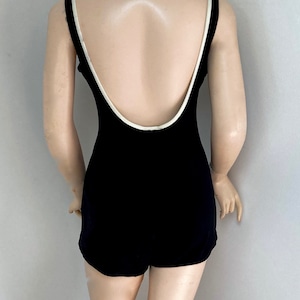 COOL VINTAGE 1960s/70s SLIX Swimsuit in black and white size 44 image 3