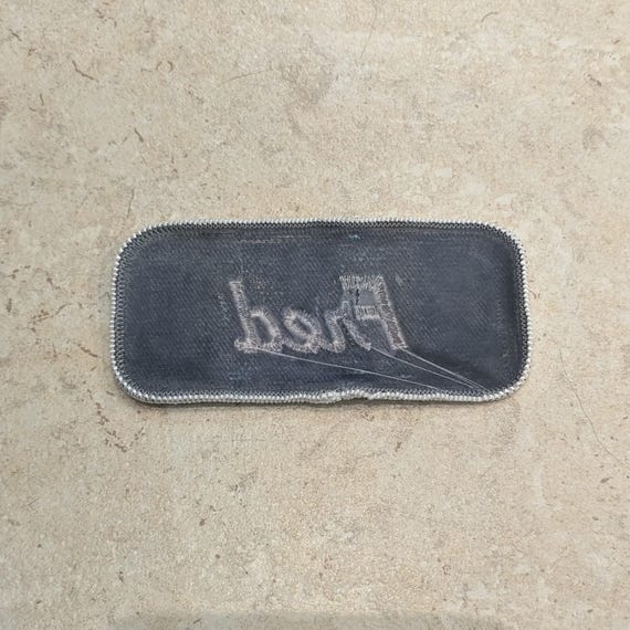 Retro DEADSTOCK 1970s “FRED” Rectangular Embroide… - image 2