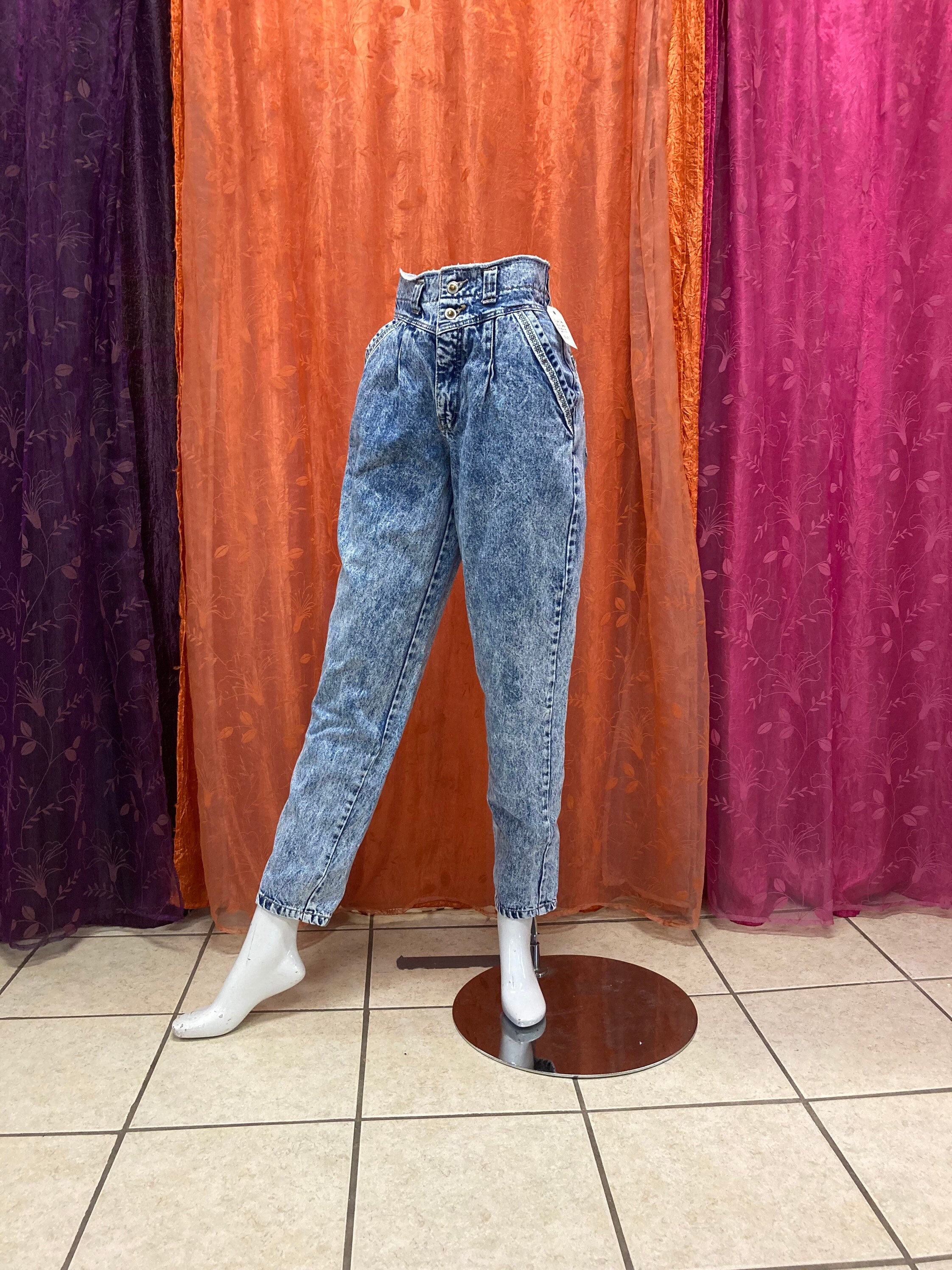 SUPER COOL 1980s Acid Wash Vintage BRITANNIA Jeans with Etsy