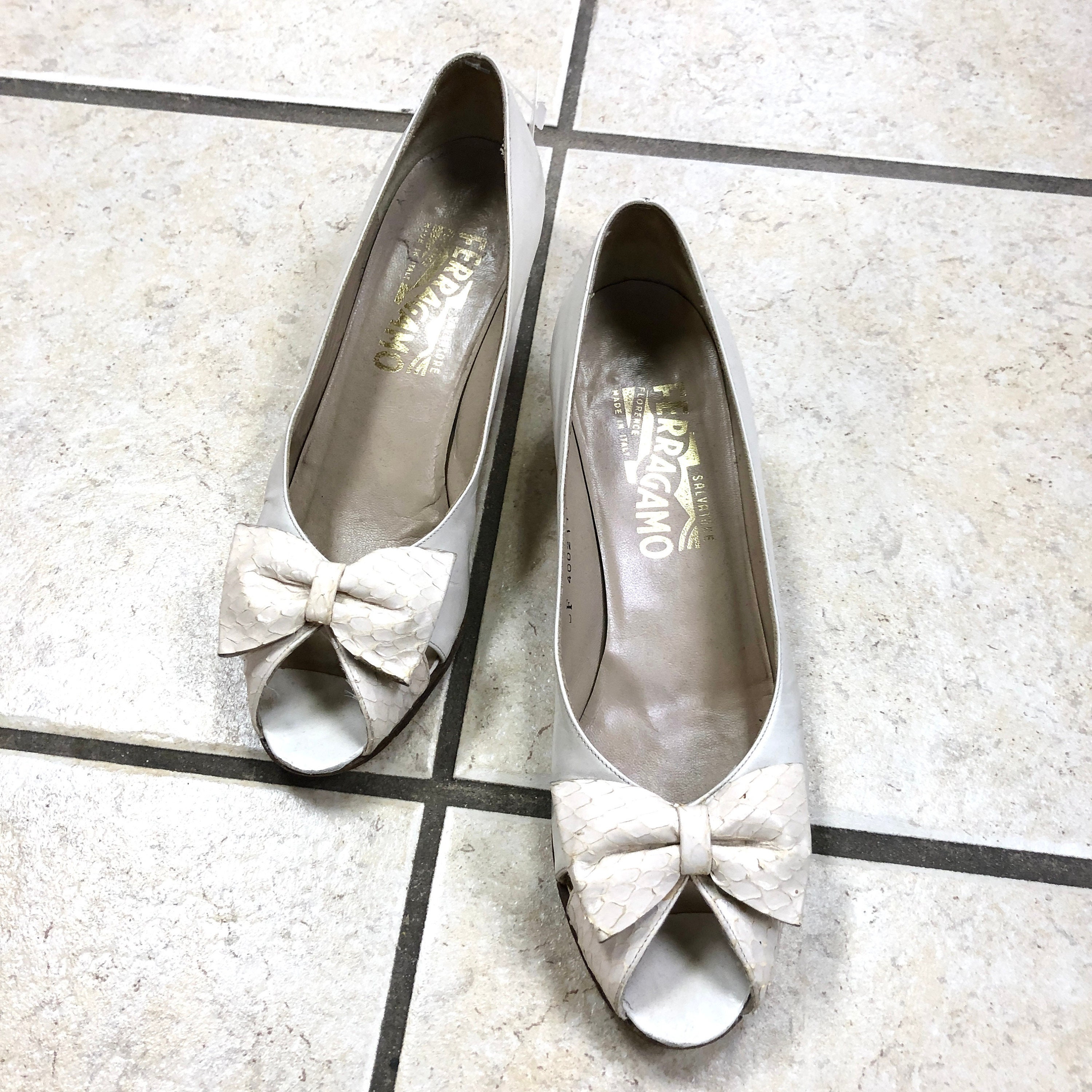 white open toe kitten heels