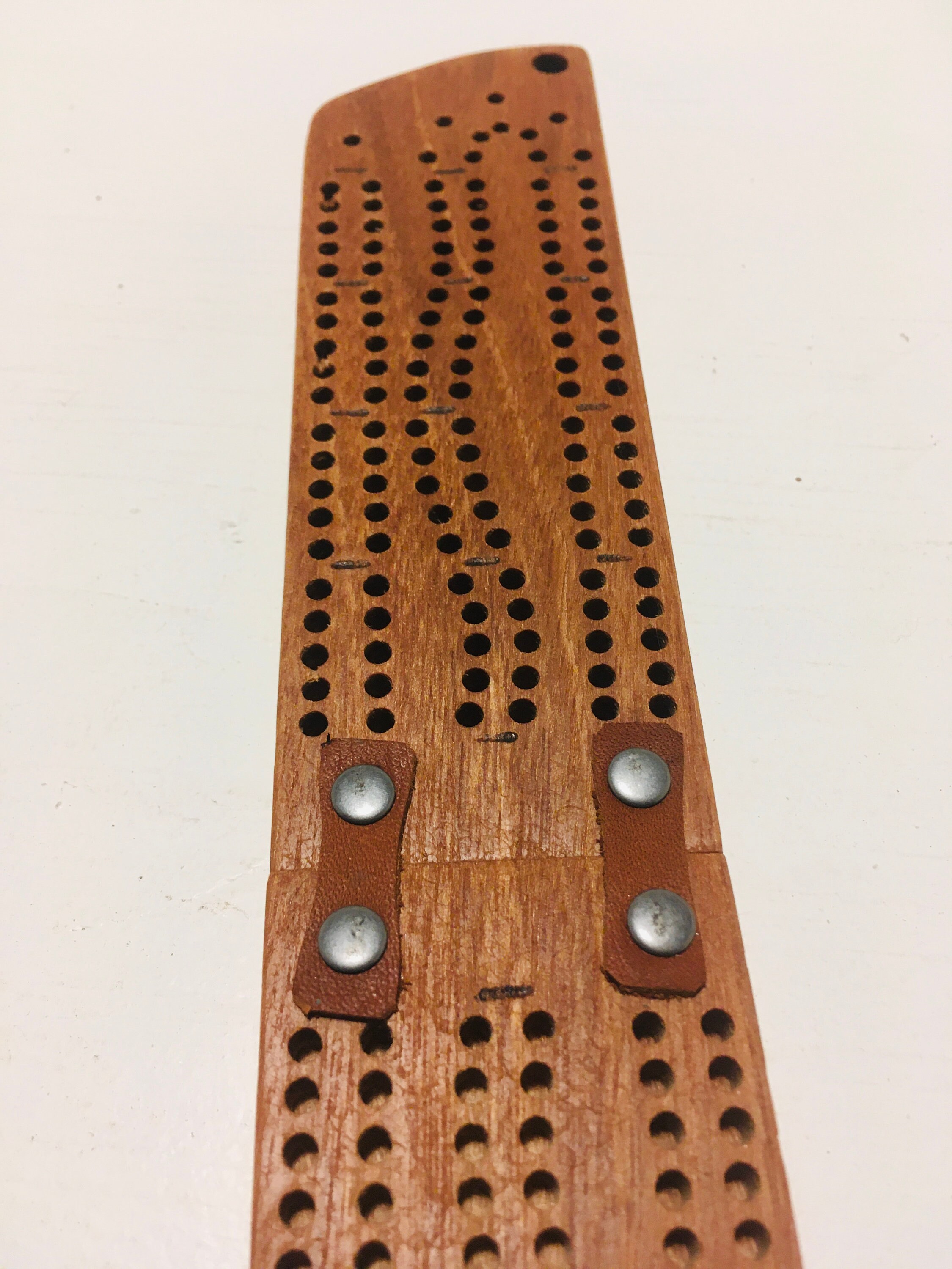 Foldable travel cribbage board handmade 2 track hardwood Etsy