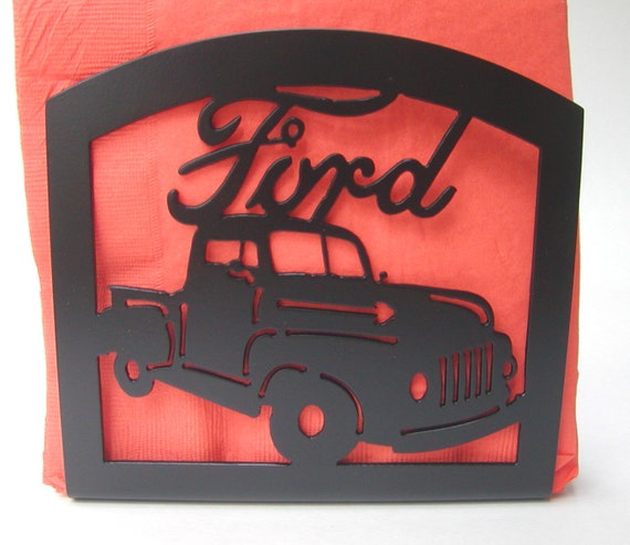 Old Ford Truck Metal Napkin Holder