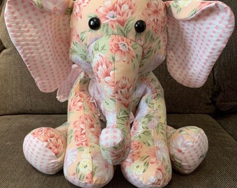 Memory Elephant with Handwriting Embroidery Option