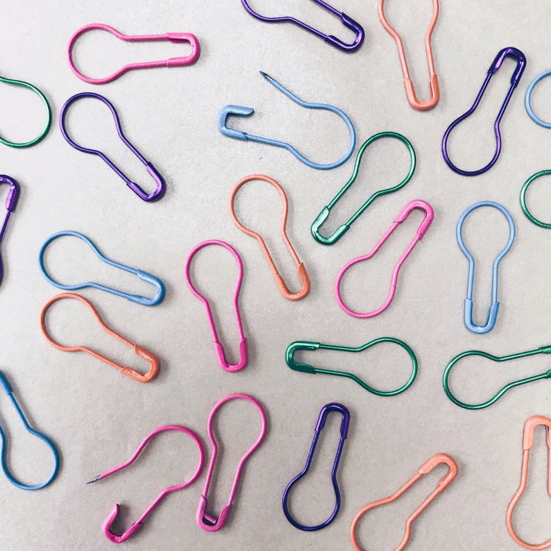 BULB STITCH MARKERS Pack of 15 Metal Removable Stitch Marker Etsy