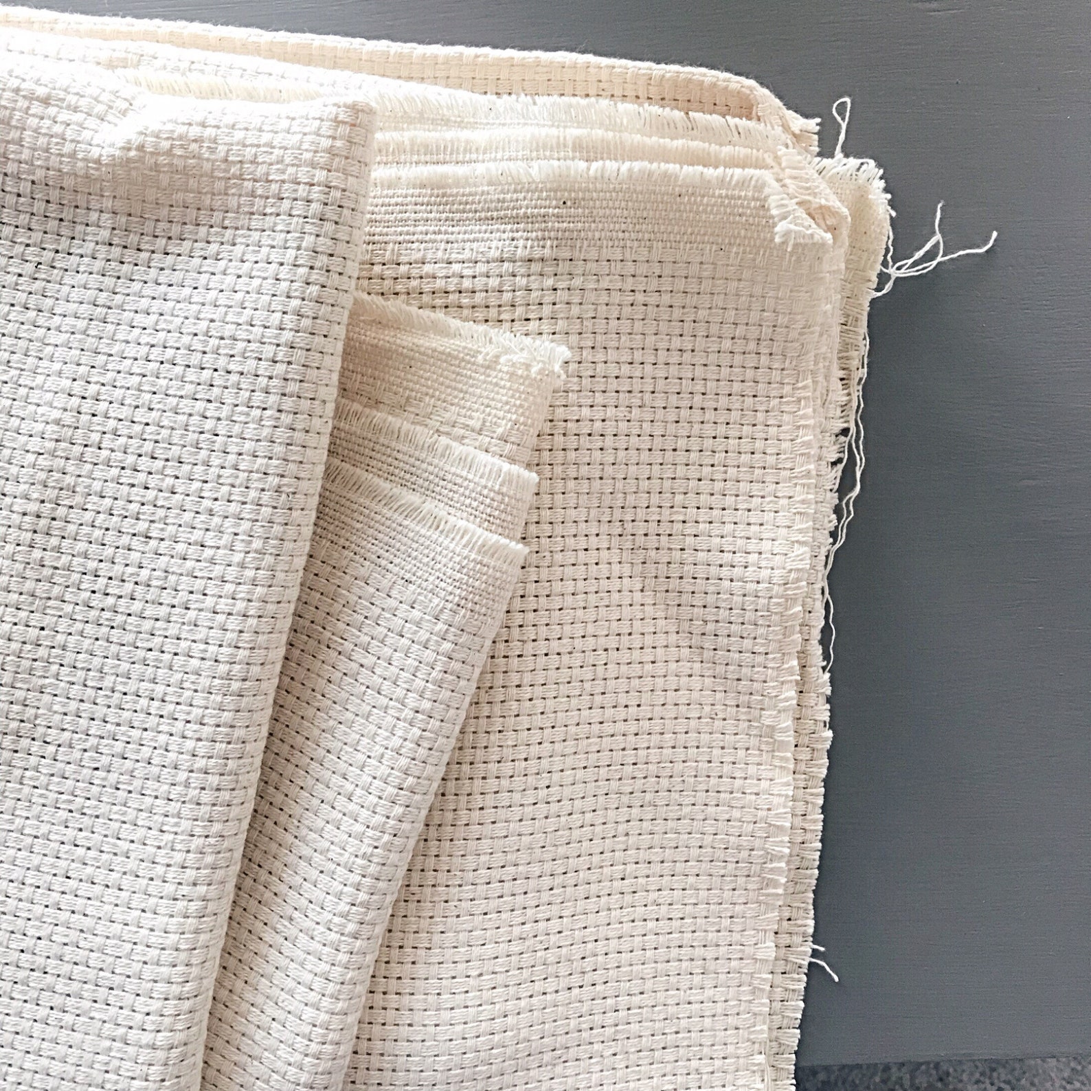 MONKS CLOTH FABRIC Soft Aida 7 Count Monks Cloth Fabric for Etsy