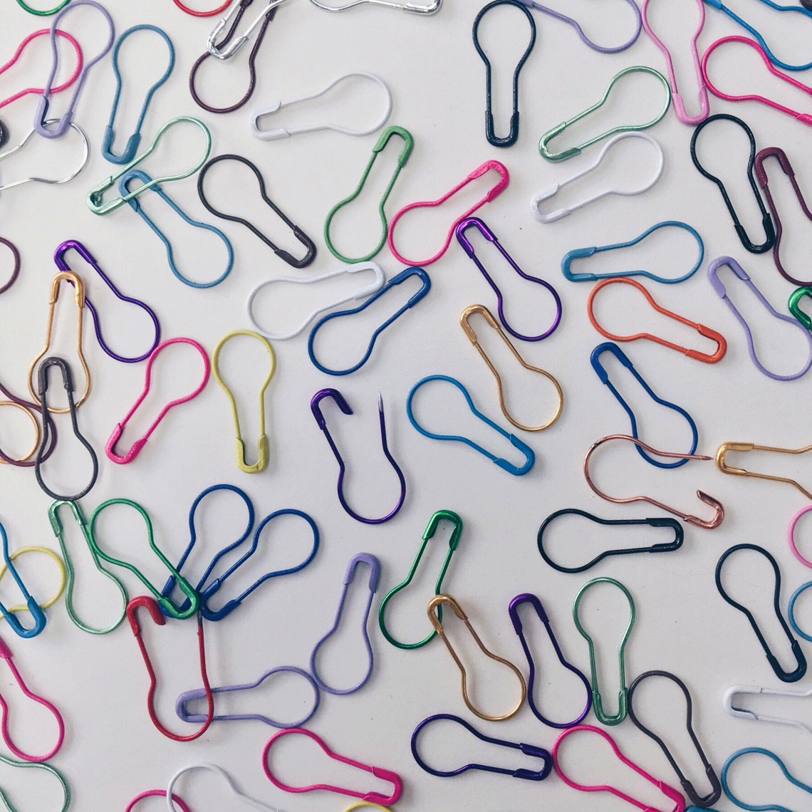 BULB STITCH MARKERS 15 Metal Removable Stitch Marker Safety Etsy