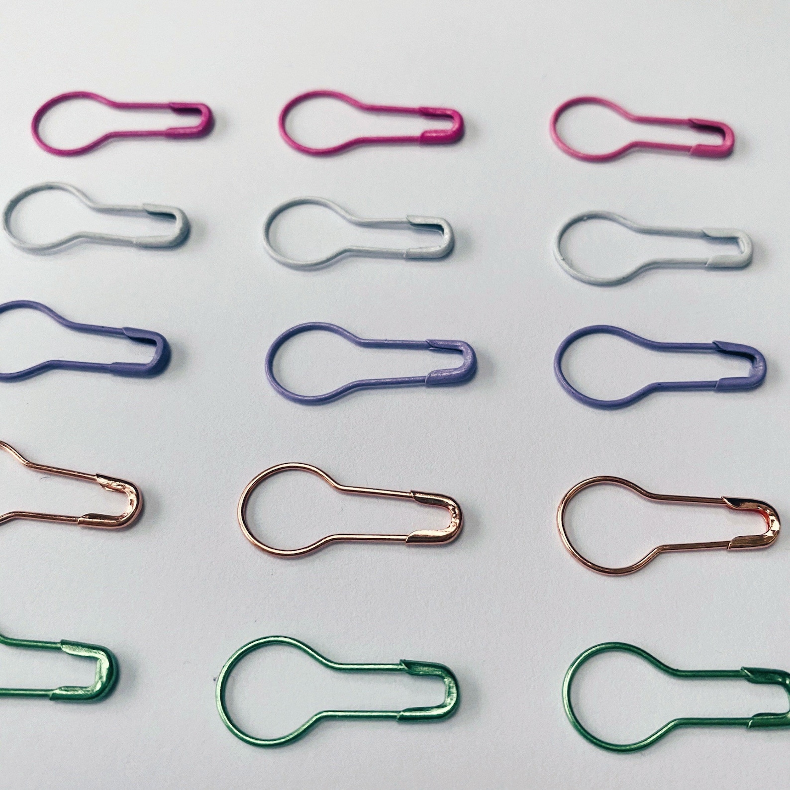 BULB STITCH MARKERS 15 Metal Removable Stitch Marker Safety Etsy