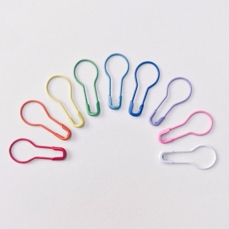 BULB STITCH MARKERS Pack of 15 Metal Removable Stitch Marker Etsy