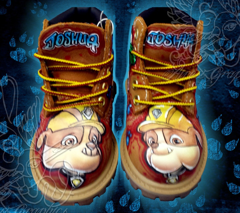 paw patrol custom timberlands