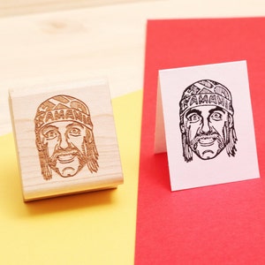 Hulk Hogan - Rubber Stamp Portrait
