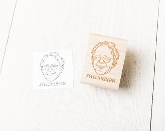 Bernie Sanders  #feelthebern -  Rubber Stamp