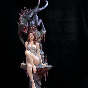 Wyrms,  Collectible Hand Painted 3D Figure Resin Art Statue Model - FREE SHIPPING