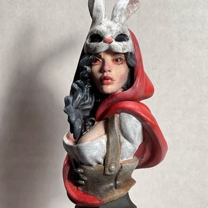 Red Grimoire - Collectible Hand Painted 3D Figure Resin Art Statue Model - FREE SHIPPING