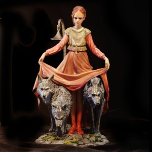 Masato Ohata Witch - hand painted collectible figure scene - FREE SHIPPING