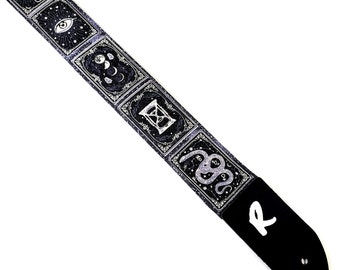 Tarot Guitar Strap -  Psychic Guitar Strap - Fortune Teller Guitar Strap - Double Padded - Comfortable