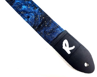 Blue Nebula Space Ukulele Strap  - Pink Nebula Ukulele Strap-Handmade - Double Padded-Cool Ukulele Strap - Ukulele Strap 1.5 Inch 38cm