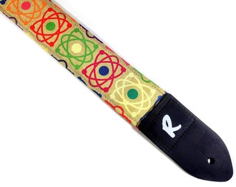 Atomic Guitar Strap - Atom Guitar Strap- Isotope Guitar Strap -Schrödinger's Guitar Strap