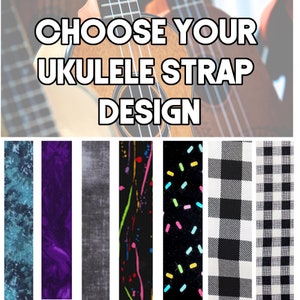 Ukulele Strap - Your Choice Ukulele Strap - Double Padded Comfortable Button Ukulele Strap-