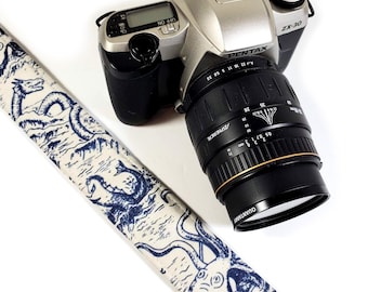 Octopus Camera Strap- Sea Monster Camera Strap - Camera Strap - Double Padded Comfortable-DSLR / SLR-