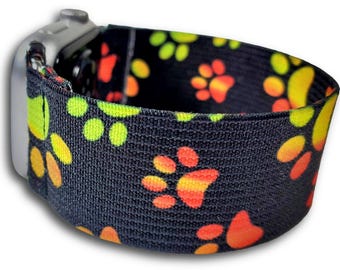 Rainbow Paw Elastic Watch Band for Apple Watch - 38mm 40mm 41mm 42mm 44mm 45mm 46mm 49mm, All Series(Models Ultra 2 SE Series 1-11)