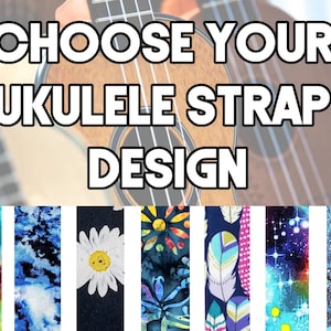 Ukulele Strap - Your Choice Button Strap - Double Padded Button Ukulele Strap