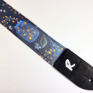 Firefly Gitarrengurt - Leuchtender Firefly Gitarrengurt - Doppelt Gepolstert-Komfortabel- Funktioniert für Elektro, Bass oder Akkustik