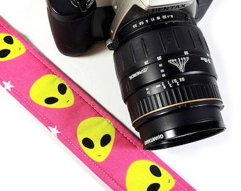 UFO Camera Strap- Alien Abduction Camera Strap - Camera Strap - Double Padded Comfortable-DSLR / SLR-