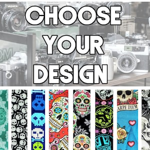 Sugar Skull Camera Strap - Your Choice Skull Camera Strap - Double Padded Comfortable-DSLR / SLR