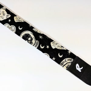 Ouija Board Guitar Strap -  Skull Guitar Strap - Day of the Dead-Crystal Ball - Double Padded - Comfortable