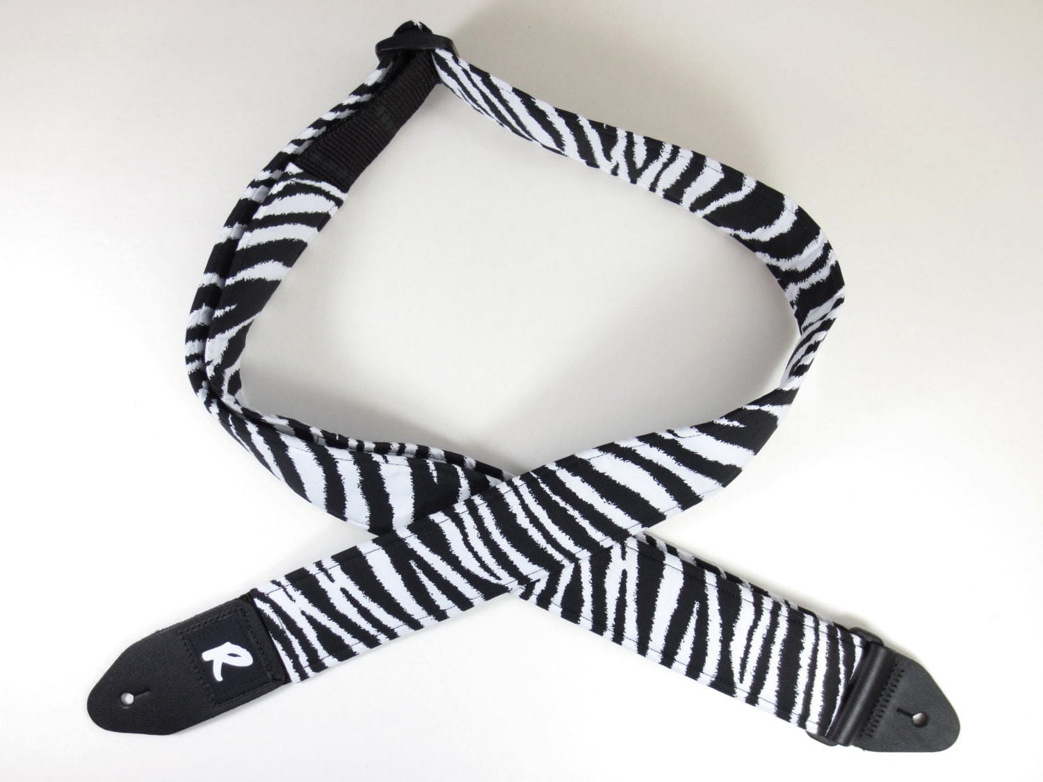 Zebra Print Guitar Strap Black and White SAFARI Etsy
