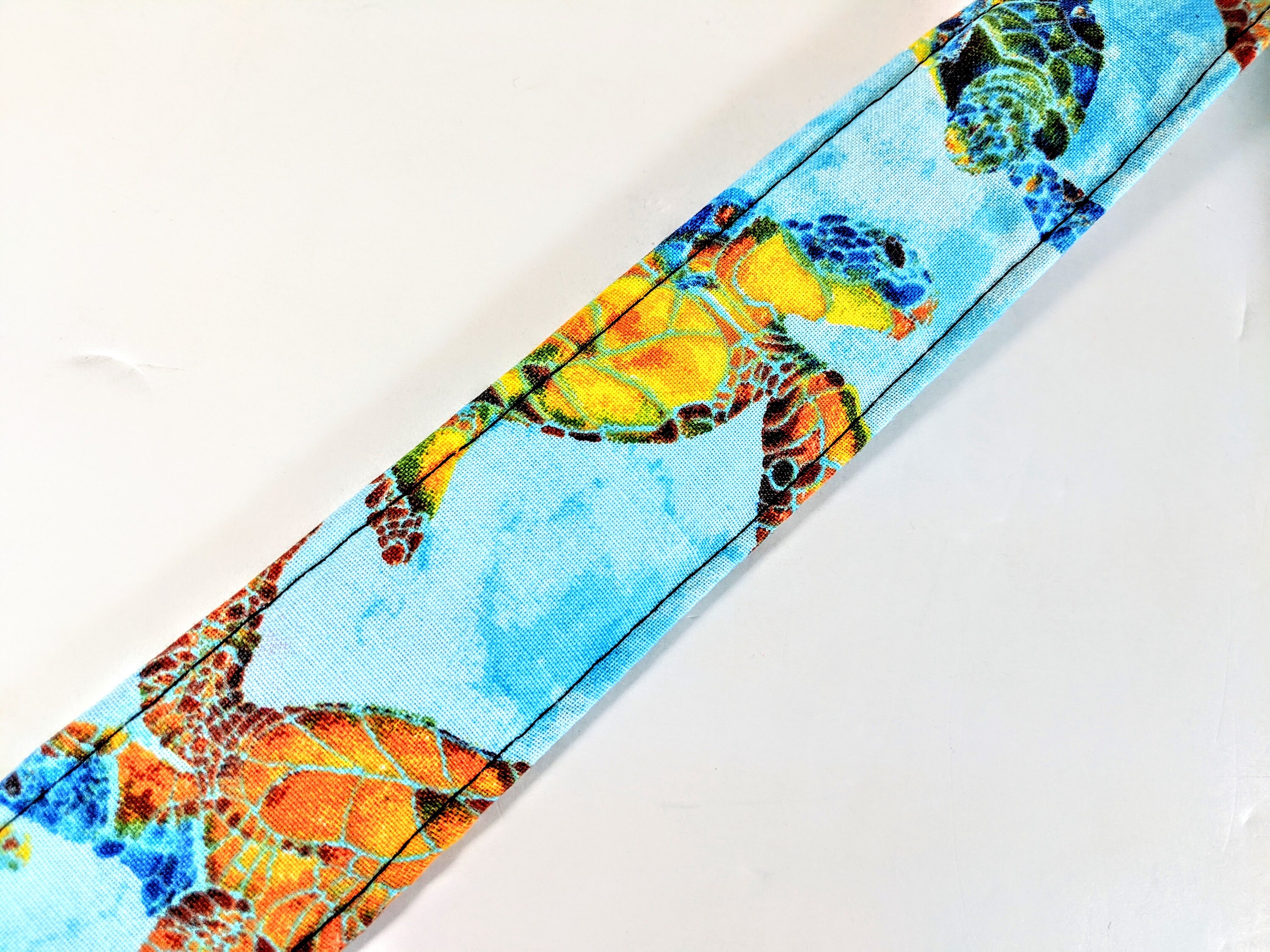 Sea Turtle Ukulele Strap - Adjustable Double Padded Uke Strap With Leather Ends