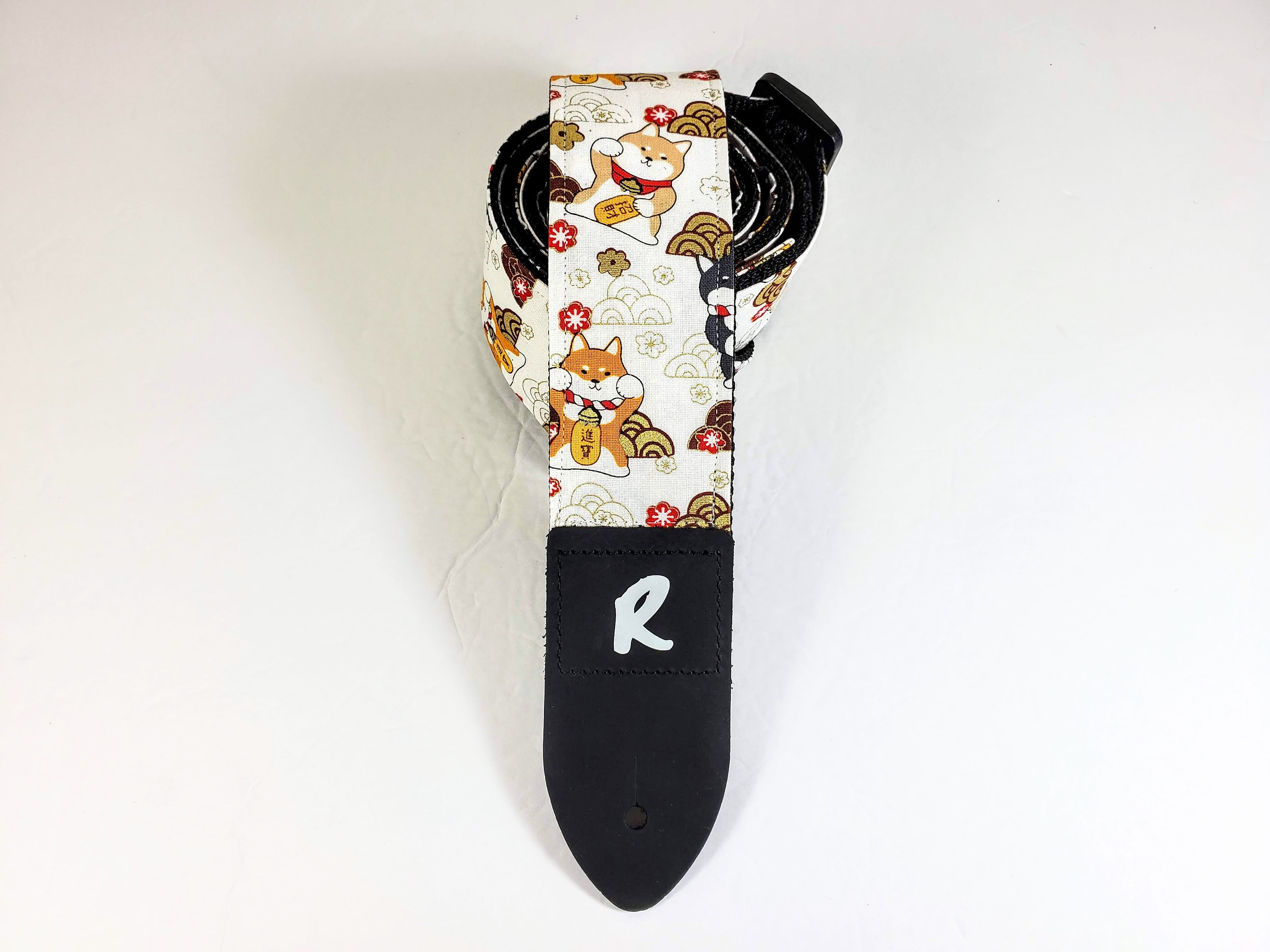 Japanese Shiba Inu Guitar Strap - Japanese Dog Guitar Strap