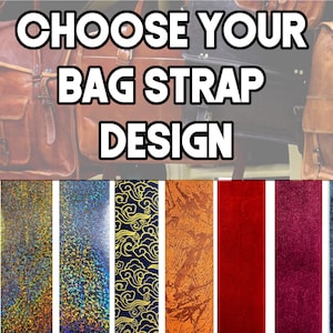 Cross Body Choose Your Design Guitar Style Bag Strap - Sparkle and Velvet Floral - Custom Hardware Color- Adjustable -